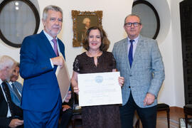 Entrega de Título de Socia a Mariluz Reguero. 230º Aniversario de la Sociedad Económica Amigos del País. Plaza de la Constitución. Septiembre de 2019