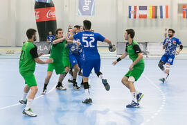 Partido Universidad de Mármara - Universidad de Oporto. Categoría masculina. Campeonato Europeo Universitario de Balonmano. Antequera. Julio de 2017