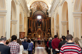 Misa de Lunes Santo. Iglesia de San Agustín. Abril de 2014