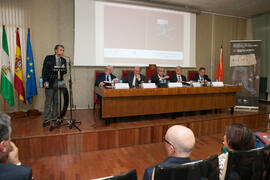 Juan Francisco Zambrana en la clausura del 50 Aniversario de la Facultad de Económicas. Facultad de Ciencias Económicas y Empresariales. Marzo de 2016