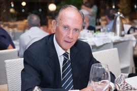 José Luis Santos Arrebola. Cena Homenaje a profesores y PAS jubilados de la Facultad de Económicas. Restaurante El Palmeral. Septiembre de 2015