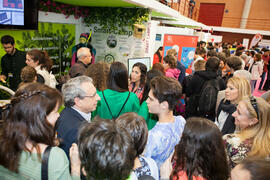 Estand de Smart Campus. Jornadas de Puertas Abiertas de la Universidad de Málaga. Complejo Polideportivo Universitario. Abril de 2016
