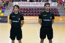 Partido Universidad de Suceava - Universidad de Duisburg-Essen. Categoría masculina. Campeonato Europeo Universitario de Balonmano. Antequera. Julio de 2017