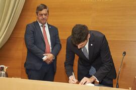 Toma de posesión de Pablo Sánchez Molina como nuevo Personal asesor en materia de Investigación de la Universidad de Málaga. Edificio del Rectorado. Abril de 2024