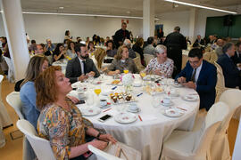 Asistentes al Desayuno Informativo de Aula Magna con motivo de su XX Aniversario. Consejo de Estudios Sociales y Comercio de la Universidad de Málaga. Mayo de 2018
