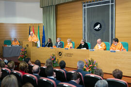 Investidura como Doctor "Honoris Causa" de José Emilio Navas por la Facultad de Ciencias Económicas y Empresariales de la Universidad de Málaga. Edificio del Rectorado. Abril de 2017