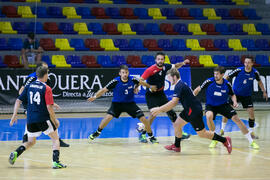 Partido Universidad de Montpellier - Universidad de Frankfurt. Categoría masculina. Campeonato Europeo Universitario de Balonmano. Antequera. Julio de 2017