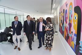 Visita a la nueva facultad de Psicología y Logopedia de la Universidad de Málaga tras su inauguración. Campus de Teatinos. Octubre de 2022