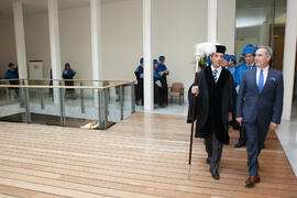 Investidura como Doctor "Honoris Causa" de Hans-Dieter Wienberg por la Facultad de Ciencias de la Universidad de Málaga. Rectorado. Mayo de 2016