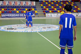 Partido Brasil contra China Taipéi. 14º Campeonato del Mundo Universitario de Fútbol Sala 2014 (FUTSAL). Antequera. Julio de 2014