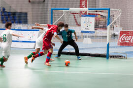 Partido Portugal contra República Checa. 14º Campeonato del Mundo Universitario de Fútbol Sala 2014 (FUTSAL). Antequera. Julio de 2014