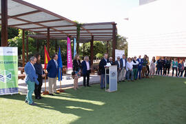 Inauguración de la primera "Isla y Senda Verde" de la Universidad de Málaga. Facultad de Ciencias de la Comunicación y Turismo. Octubre de 2019