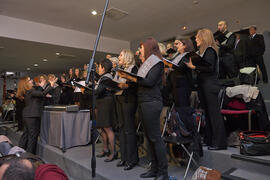 Coro Oficial de la Universidad de Málaga en el Acto Conmemorativo de los 40 años de la Universidad de Málaga. Escuela Técnica Superior de Ingeniería Informática. Diciembre de 2012