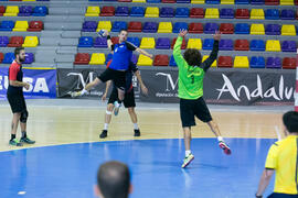 Partido Universidad de Montpellier - Universidad de Frankfurt. Categoría masculina. Campeonato Europeo Universitario de Balonmano. Antequera. Julio de 2017