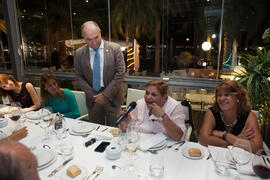 Cena Homenaje a profesores y PAS jubilados de la Facultad de Económicas. Restaurante El Palmeral. Septiembre de 2015