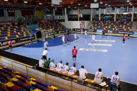 Partido Rusia - Egipto. Categoría masculina. Campeonato del Mundo Universitario de Balonmano. Antequera. Julio de 2016