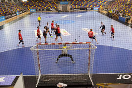 Partido Corea del Sur - Egipto. Categoría masculina. Campeonato del Mundo Universitario de Balonmano. Antequera. Junio de 2016