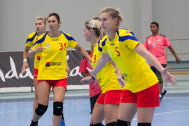Partido India - Rumanía. Categoría femenina. Campeonato del Mundo Universitario de Balonmano. Antequera. Junio de 2016