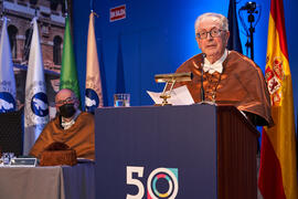 Discurso de Felipe Romera en su investidura como Doctor "Honoris Causa" por la por la Escuela Técnica Superior de Ingeniería de Telecomunicación de la Universidad de Málaga. Paraninfo. Marzo de 2022