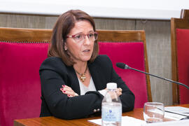 Amparo Bentabol. Presentación del libro "Recordando a 3 maestros". Facultad de Ciencias Económicas y Empresariales. Noviembre de 2018