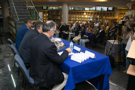 Homenaje a Pablo García Baena y Antonio Garrido. Biblioteca General. Octubre de 2018