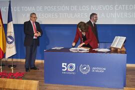 Toma de posesión de Julia Wärnberg como profesora titular del Área de Enfermería de la Universidad de Málaga. Paraninfo. Diciembre de 2022