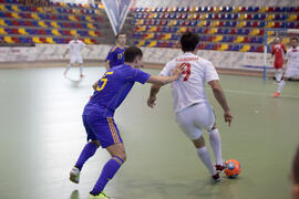 Partido Ucrania contra Irán. 14º Campeonato del Mundo Universitario de Fútbol Sala 2014 (FUTSAL). Antequera. Julio de 2014