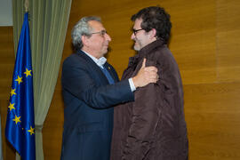 Toma de Posesión de Francisco Javier Ruiz Cantón como nuevo catedrático del Departamento de Biología Molecular y Bioquímica de la Universidad de Málaga. Edificio del Rectorado. Febrero de 2018