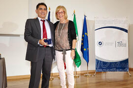 Homenaje al personal que cumple 25 años al servicio de la Universidad de Málaga y al personal jubilado. Paraninfo. Julio de 2013
