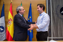 Toma de Posesión de David Cantón Cortés como nuevo profesor titular del Departamento de Psicología Evolutiva y de la Educación de la Universidad de Málaga. Edificio del Rectorado. Febrero de 2018