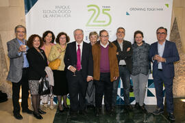 Momentos posteriores al acto del 25 Aniversario del Parque Tecnológico de Andalucía. Palacio de Ferias y Congresos de Málaga. Noviembre de 2017