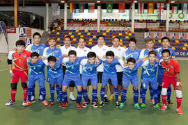 Jugadores de Tailandia. Partido Tailandia contra República Checa. 14º Campeonato del Mundo Universitario de Fútbol Sala 2014 (FUTSAL). Antequera. Julio de 2014
