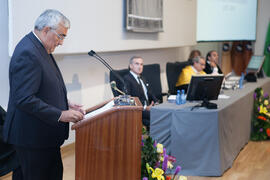 Antonio Ramírez de Arellano en la Apertura del Curso Académico 2015/2016 de la Universidad de Málaga. Paraninfo. Septiembre de 2015