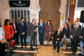 Inauguración de la placa conmemorativa de la Casa Natal de Eugenio Chicano. Málaga. Octubre de 2017