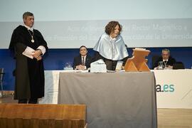Toma de posesión de María José Berlanga Palomo como nueva Vicerrectora de Igualdad y Política Social de la Universidad de Málaga. Paraninfo. Marzo de 2024