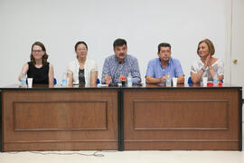 Mesa presidencial. Graduación del alumnado del CIE de la Universidad de Málaga. Centro Internacional de Español. Julio de 2015