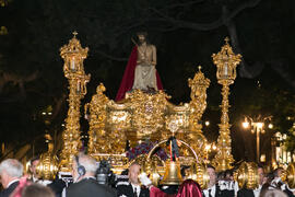 Santo Cristo Coronado de Espinas. Estación de Penitencia de la Hermandad de los Estudiantes. Málaga. Abril de 2019
