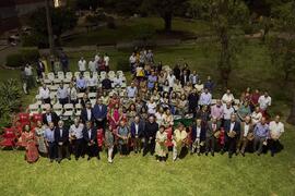Foto de grupo. Homenaje al personal jubilado de la Facultad de Ciencias Económicas y Empresariales. Campus de El Ejido. Septiembre de 2022