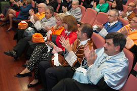 Público asistente a la investidura como Doctor "Honoris Causa" de Manuel Molina Lozano por la Facultad de Turismo de la Universidad de Málaga. Rectorado. Abril 2016