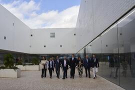 Llegada de autoridades. Inauguración la nueva Facultad de Psicología y Logopedia de la Universidad de Málaga. Campus de Teatinos. Octubre de 2022