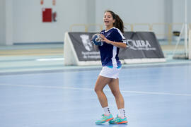 Partido Universidad de Málaga - Universidad de Valencia. Categoría femenina. Campeonato Europeo Universitario de Balonmano. Antequera. Julio de 2017