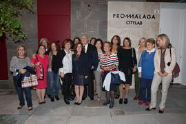 Foto de grupo. Inauguración de la plaza Pintor Eugenio Chicano. Málaga. Noviembre de 2016