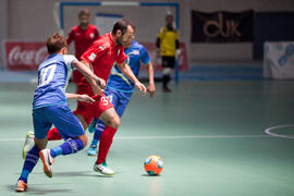 Partido Tailandia contra Georgia. 14º Campeonato del Mundo Universitario de Fútbol Sala 2014 (FUTSAL). Antequera. Julio de 2014