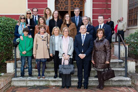 Foto de grupo tras la misa de Lunes Santo. Iglesia de San Agustín. Marzo de 2013