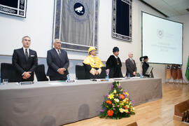 Mesa presidencial en la Apertura del Curso Académico 2015/2016 de la Universidad de Málaga. Paraninfo. Septiembre de 2015