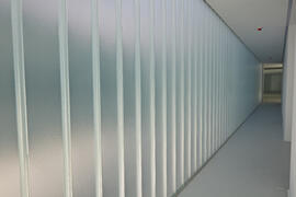 Interiores de la nueva Facultad de Psicología. Campus de Teatinos. Mayo de 2021