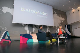 Ana Belén Castillo "Dialogando" con Manu Sánchez. Complejo de Estudios Sociales y Comercio. Enero de 2018