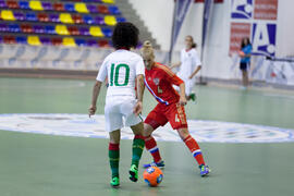 Partido Portugal contra Rusia. 14º Campeonato del Mundo Universitario de Fútbol Sala 2014 (FUTSAL). Antequera. Julio de 2014