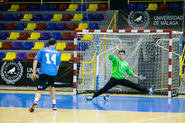 Partido Universidad del Miño - Universidad de Split. Categoría masculina. Campeonato Europeo Universitario de Balonmano. Antequera. Julio de 2017