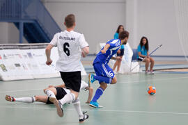 Partido Eslovaquia contra Alemania. 14º Campeonato del Mundo Universitario de Fútbol Sala 2014 (FUTSAL). Antequera. Julio de 2014